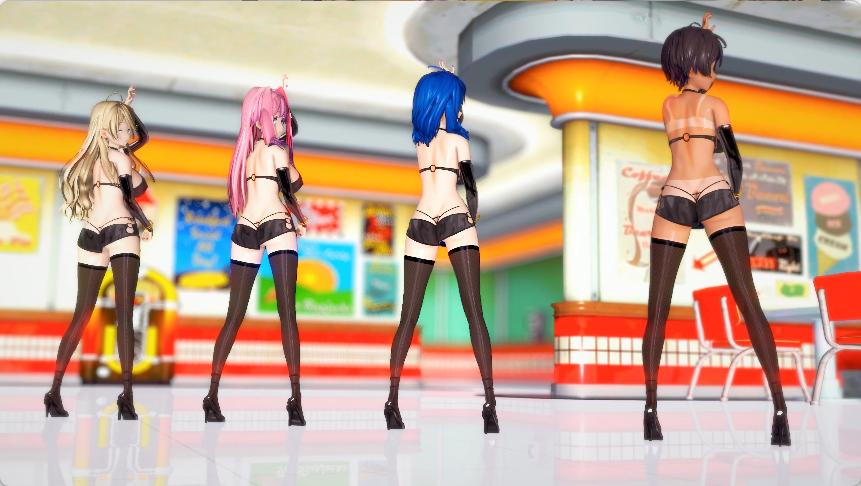 [3D/MMD/精致建模/新作/黑丝/高跟鞋/舞蹈]八奈见杏菜 × 烧盐柠檬 × 姬宫华恋 × 四季家梦子 Pink Label 舞蹈[331MB/百度/迅雷/UC]