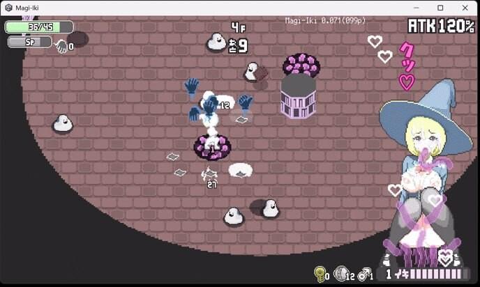 [PC/安卓模拟器/2D/ACT/最新/中文/像素]真·高潮～留级魔女与H魔手 マジイキ～落第まじょとＨな魔手 Magi-Iki v0.350[PC840MB/百度/迅雷/UC]